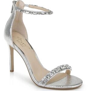 Jewel Badgley Mischka Gem Embellished Heels
